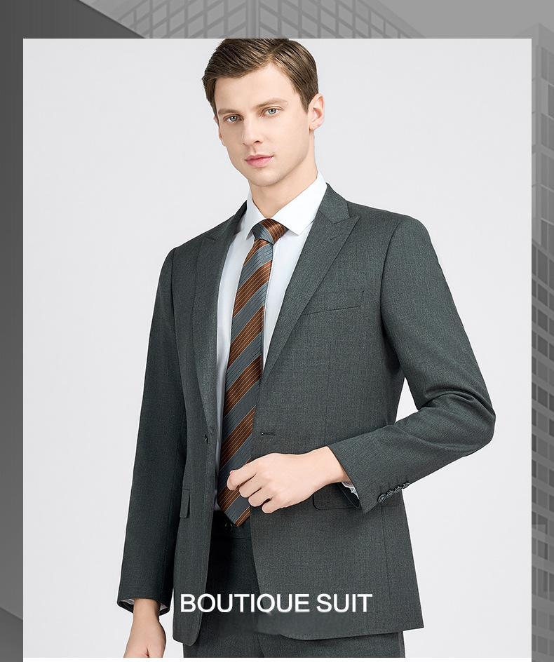 Men's suits, men's and women's suits, gray corporate white-collar executives, bank work clothes