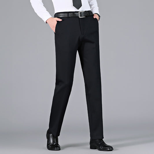 Autumn and Winter Wool Business Suit Trousers Men's Brand High-end Business Casual Straight Suit Casual Pants