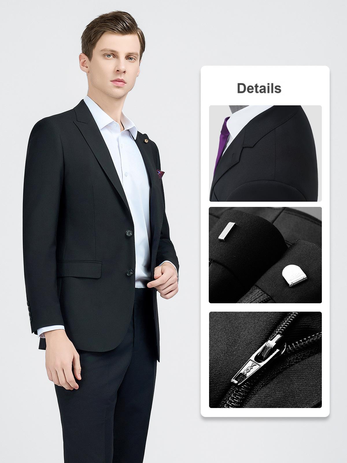 Formal business suits for men, high-end groomsmen clothing, work clothes, custom jackets