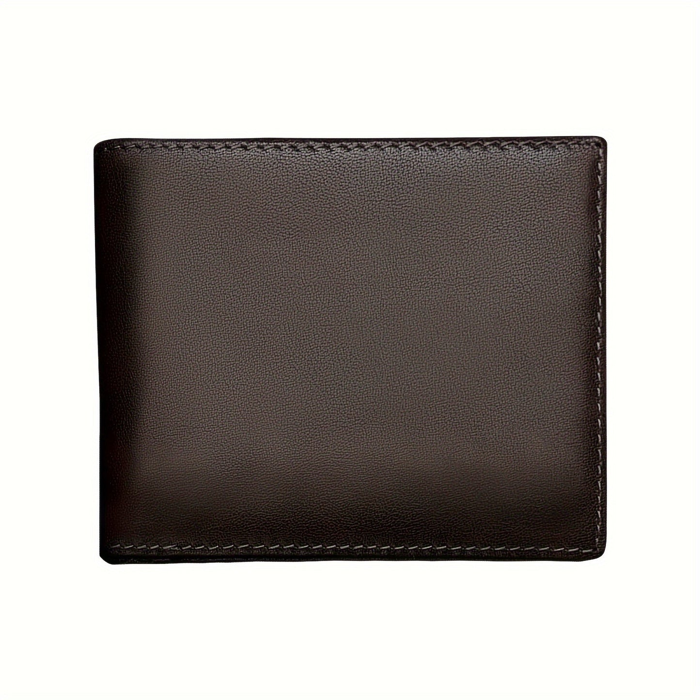 Men's short wallet with rfid anti-theft and multi-card slots, high-end three-fold men's genuine leather wallet