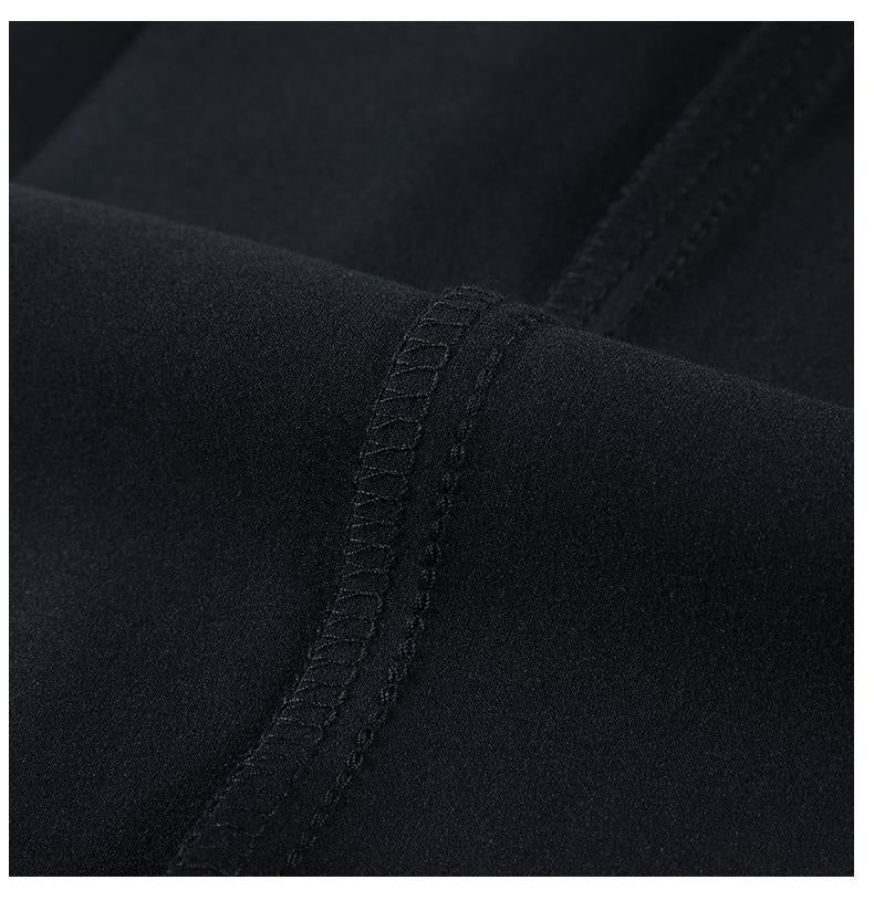 Thick business non-iron trousers for middle-aged and young men's casual trousers, elastic small straight long trousers